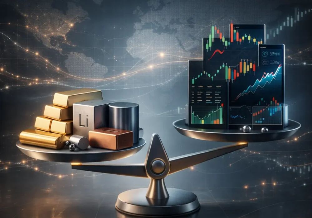 الاستثمار في المعادن مقابل الأسهم | أيهما أفضل للمحفظة