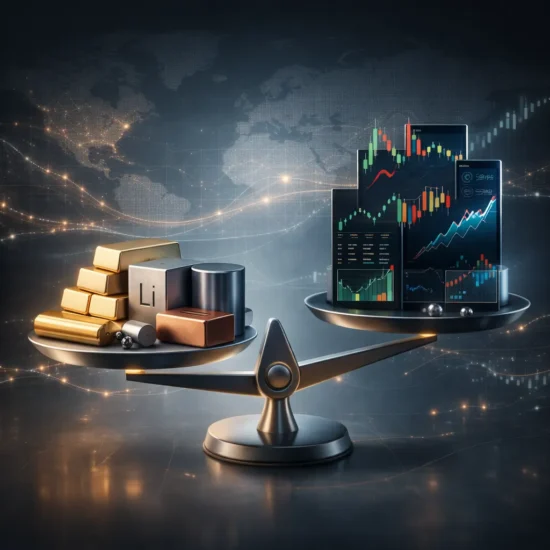 الاستثمار في المعادن مقابل الأسهم | أيهما أفضل للمحفظة