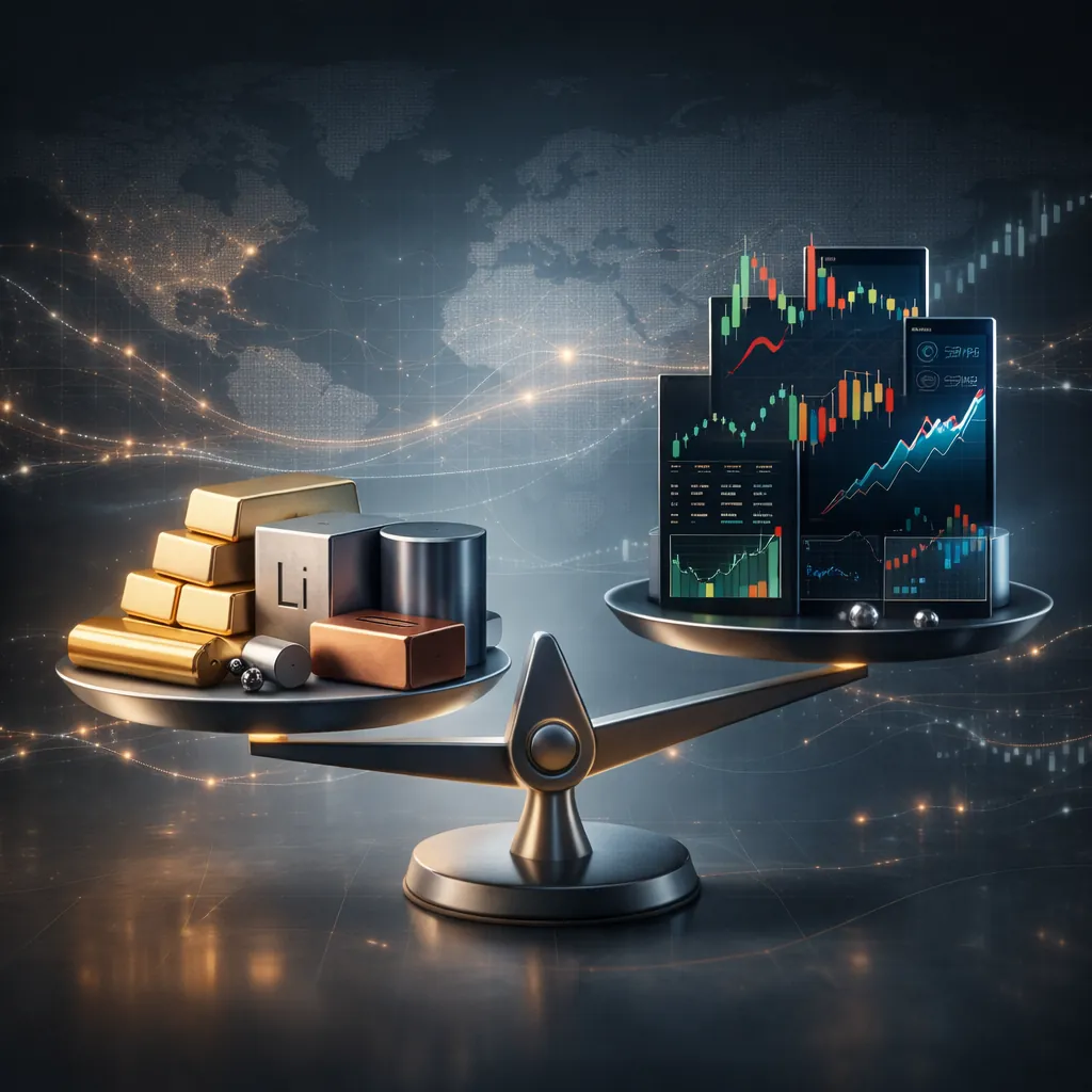 الاستثمار في المعادن مقابل الأسهم | أيهما أفضل للمحفظة