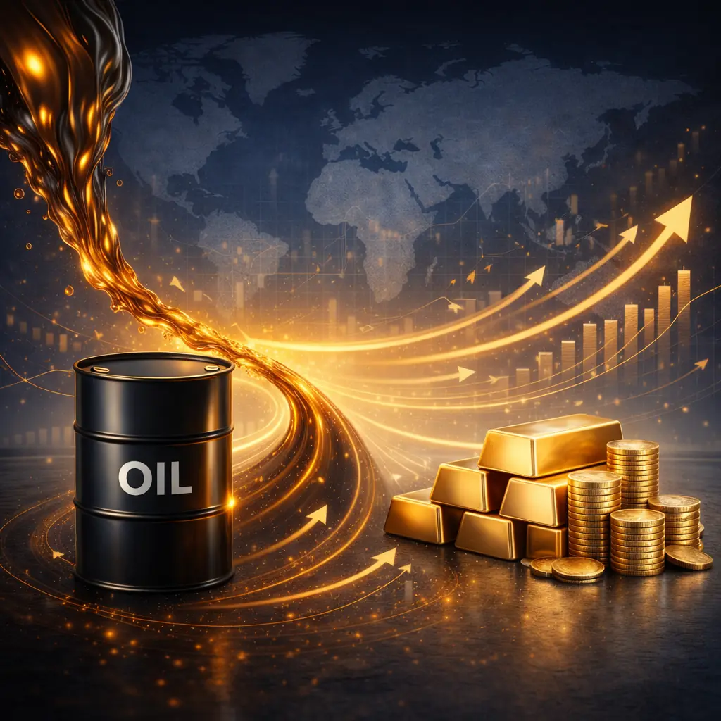 العلاقة بين ارتفاع أسعار النفط والذهب كيف يؤثر النفط على سعر الذهب؟