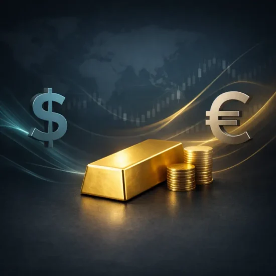 تأثير سعر الدولار واليورو على سوق الذهب المحلي والعالمي