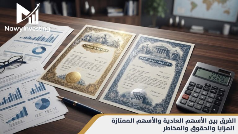 الفرق بين الأسهم العادية والممتازة | المزايا والحقوق والمخاطر